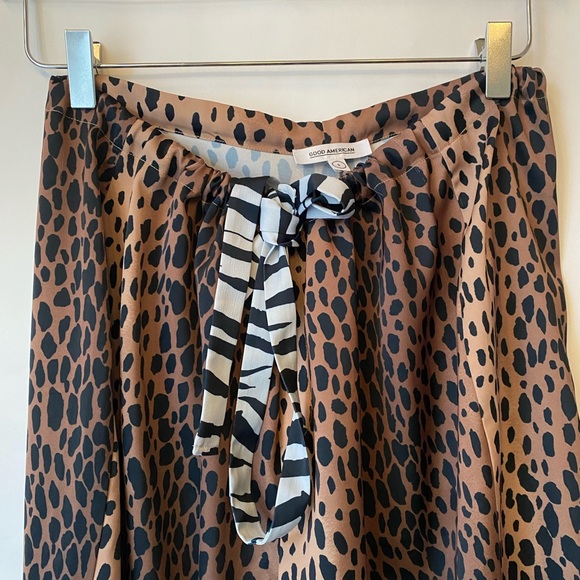 Good American The Satin Pjs Animal Print Set SZ:3 (Wmns Large) - Picture 13 of 13